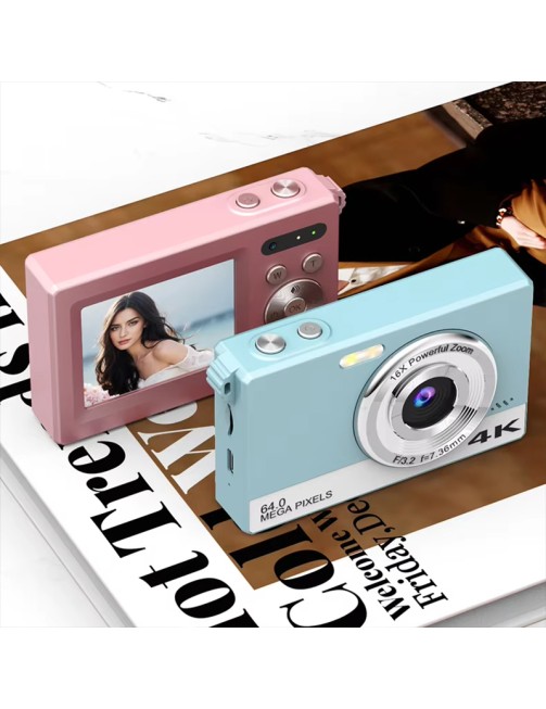 4K Digital Camera 48MP Waterproof Image Stabilization 16x Digital Zoom