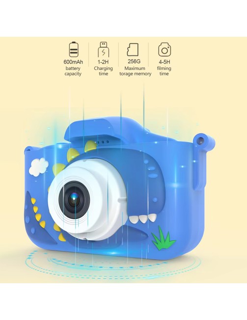 4800W HD Cartoon Children's Camera with Waterproof Silicone Cover