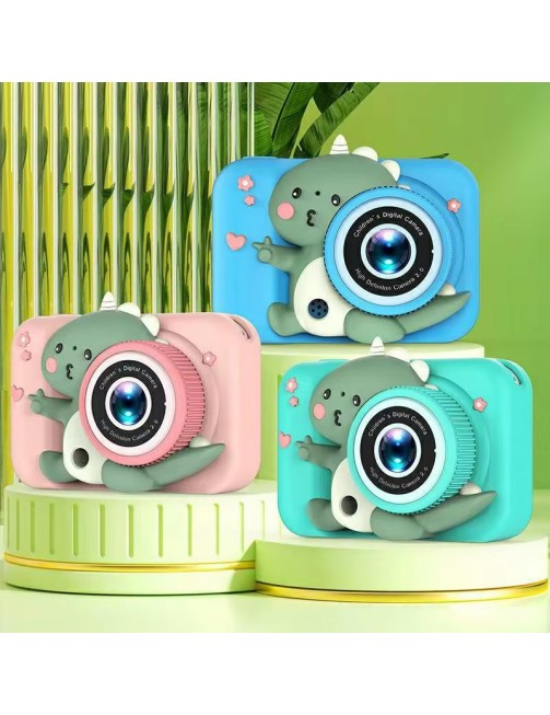 Waterproof Photography Toy Children Rechargeable Mini Digital Video Camera Dinosaur Kids Camera