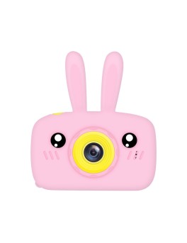 Kids Digital Camera Bear Silica Gel Cartoon Toy HD 1080p Video Waterproof Rechargeable