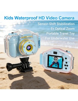 Kids Waterproof Camera HD Sensor Optical Zoom 2-Inch Screen Portable Travel Toy Kids Waterproof Camera HD Sensor Optical Zoom 2-Inch Screen Portable Travel Toy