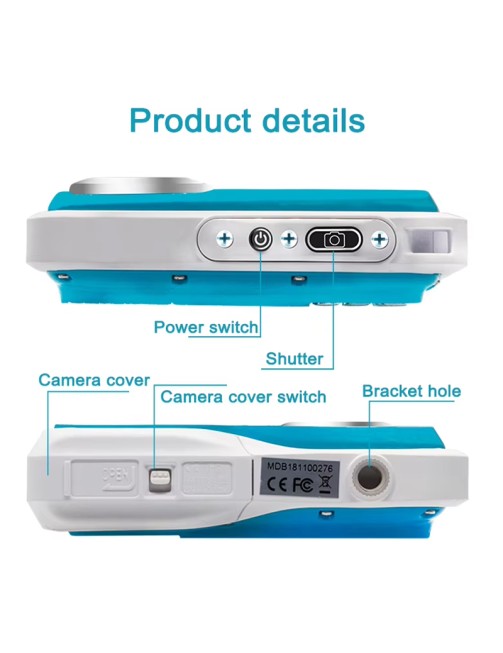 Kids Waterproof Digital Camera Birthday Holiday Gift Action Camera