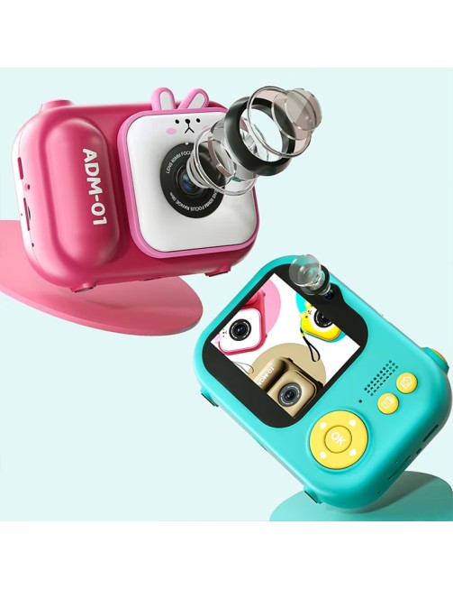 Children Camera 2.4 Inch Display 4800W HD Dual Lens Mini Cartoon Cute Kids Digital Camera