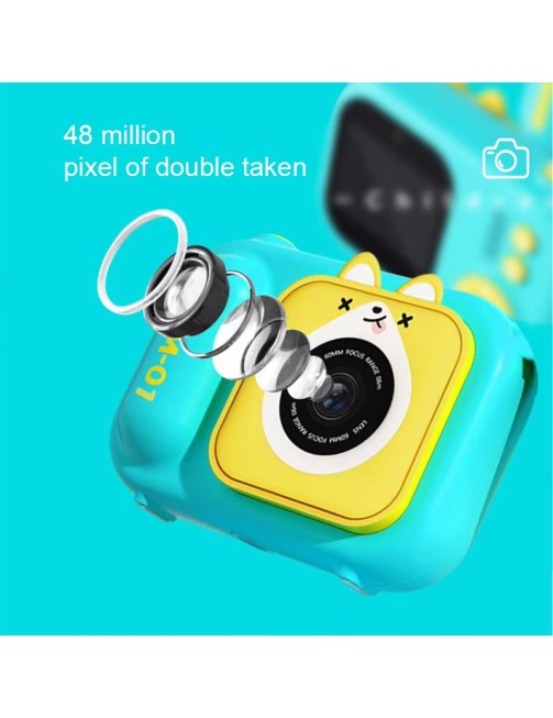 Children Camera 2.4 Inch Display 4800W HD Dual Lens Mini Cartoon Cute Kids Digital Camera