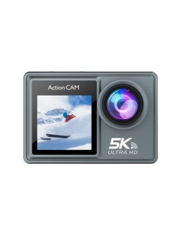 5K Dual Screen Action Camera with 2.4G Remote and Waterproof