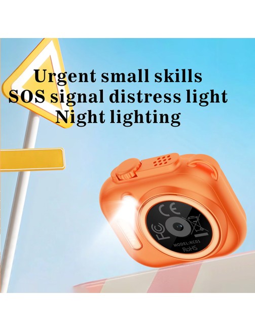 Children IP68 Waterproof Digital Camera Stepless Zoom 30W HD Video Degree Wide Angle Built-in Flashlight 1.85 Inch Screen
