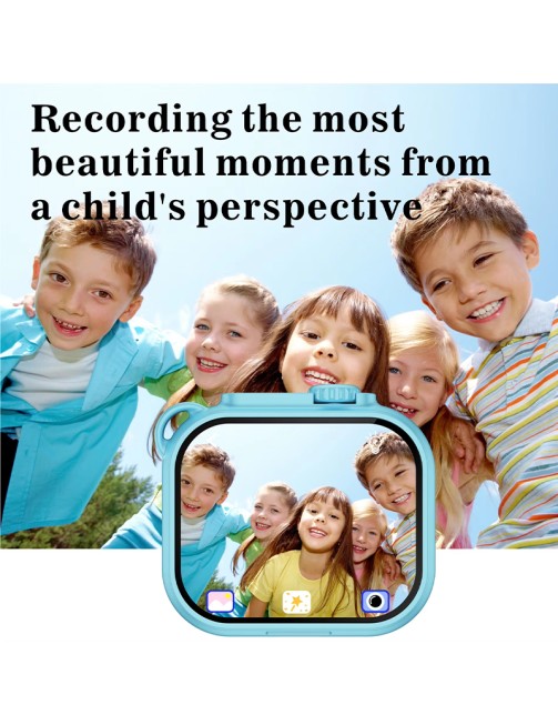 Children IP68 Waterproof Digital Camera Stepless Zoom 30W HD Video Degree Wide Angle Built-in Flashlight 1.85 Inch Screen