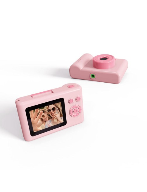 Children Animal Mini HD Waterproof Camera 2.4-inch LCD Screen 180 Degree Wide Angle Night Shot
