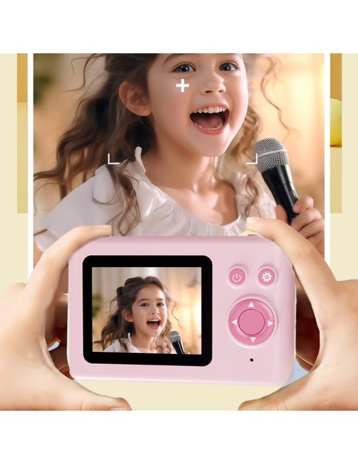 Children Animal Mini HD Waterproof Camera 2.4-inch LCD Screen 180 Degree Wide Angle Night Shot
