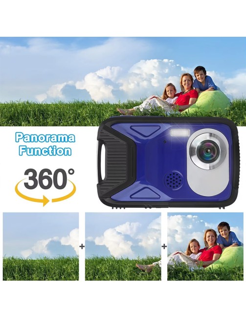Waterproof Digital Camera 1080P 21MP HD Underwater Kids Camera with 2.8 Inch LCD Screen 8X Digital Zoom